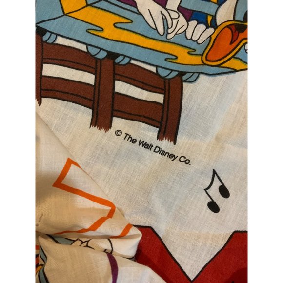 The Walt Disney Company DunDee Vintage Toddler Sheet Set Mickey Mouse Minnie Goo - Picture 2 of 9